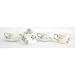 A beautiful Mintons leadless glaze chintz pattern tea for 2 service comprising 2 cups and saucers,