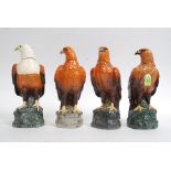 A collection of Royal Doulton large whisky / brandy bird decanter figurines to include Flight of