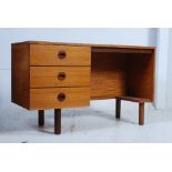 A vintage 1960's Uniflex teak writing table / dressing table in the manner of  Gunther Hoffstead