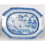 A 19th century Chinese blue and white wi