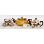 A Boston Tea party anniversary teapot by