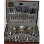 A 20th century Viners canteen of cutlery complete in its original presentation case