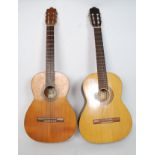 2 Spanish acoustic guitars,