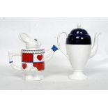 An Alice in Wonderland novelty tea pot ' White Rabbit ' by Wade along with another pot