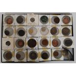 A collection of British coins to include James 1st half groats, 1794 Anglesey Mines,