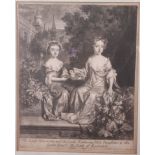 Henrietta Hyde, later Countess of Dalkeith, with her sister Mary, later Lady Conway 
By John Smith,