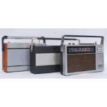 A collection of three retro and vintage radios to include a Roberts,