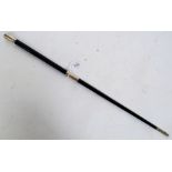 Edwardian Ebonised and Silver Conductor`s Baton,