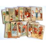 A set of vintage Kensitas ' Henry ' larger sized cigarette cards. Not a full set, some duplicates.