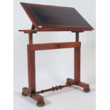 A 19th Regency mahogany lecturn stand - writing table desk.