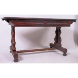 A 19th century Regency mahogany writing table desk.