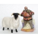 A Royal Doulton Miniature Figurine entitled ' Falstaff ' model number HN3236 with markings to the