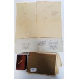 An autograph book and sketch book dating from the 1920's to include many ditties,