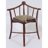 A Victorian mahogany turners chair.
