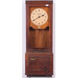 A vintage mid 20th century Industrial factory time recording clock by makers ' The Gledhill-Brook