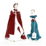 2 Royal Worcester ceramic figurines.
