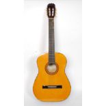 A good quality Hohner Spanish acoustic guitar in vinyl protective case.