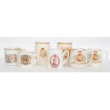 A collection of commemorative cups to in