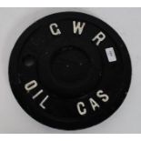 G.W.R A cast Iron cover for a fuel tap w