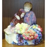 A Royal Doulton figurine 'Flower Sellers' Children', HN1342, 21cm high.