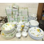 Forty pieces of Villeroy & Boch 'Provence' decorated teaware and twenty-three pieces of Villeroy &