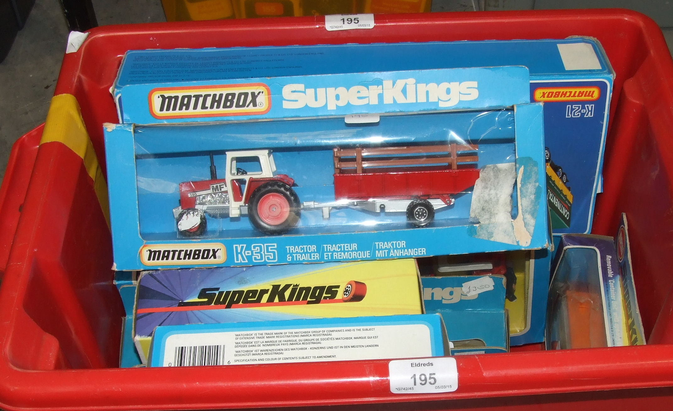 Matchbox, a collection of nine Matchbox Superkings, boxed: K21, K24 and later issues c1980: K21,