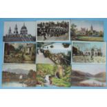 Approximately 300 topographical postcards, UK and foreign.