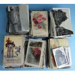 Approximately 600 mainly topographical photographs, foreign and UK and a quantity of letter cards,