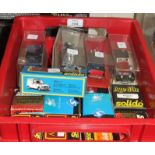 Solido, seventeen boxed 'Age d'Or' diecast cars, four other Solido cars and three buses, all