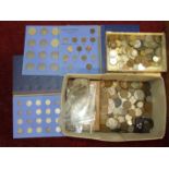 A quantity of British coinage.