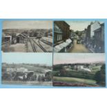 A small collection of postcards, all topographical, mainly Yelverton, Callington and Tavistock, (
