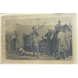 'Shooting at the Wimbledon Rifle Club', an engraving published by Henry Graves & Co. 1872, 64 x