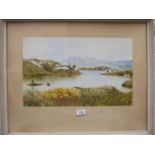 Leon O'Kennedy, 'Derrinwanniv River near Pearse's Cottage Connemara', a signed watercolour, dated