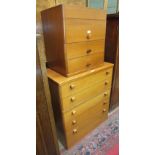 Three Stag chests of drawers and other modern furniture.