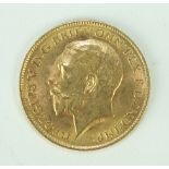 A 1915 half sovereign.