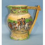 A Crown Devon 'Widdecombe Fair' musical jug, 19cm high.