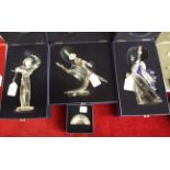 Three Swarovski "Magic of Dance" figures, "Isadora", "Antonio" and "Anna" with plaque, all boxed