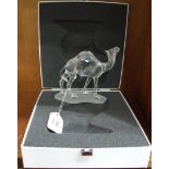 A Swarovski figure "Camel" boxed.