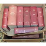 A collection of Book Auction Records from late-1960's through to 1997 and thirteen volumes of The