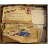 Various stamps and covers loose in a box, including Great Britain, Falkland Island etc.