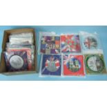 A collection of twenty-one Royal Mint United Kingdom Brilliant Uncirculated Coin Collection 1984-