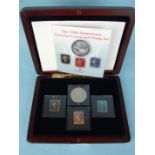 The London Mint Office 'The 170th Anniversary Victorian Crown and Stamp Set', including an 1845