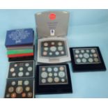 A collection of eighteen Royal Mint Proof Coinage of G.B. & N. Ireland, 1970-1983, 1999, 2000 (