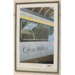 After Brendan Neiland RA, 'Great Western at Paddington Station', a framed Great Western limited