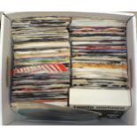 A large collection of approximately 650 45RPM records, 1970's/80's/90's.
