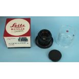 A Leica Summicron-R 1:2 50mm lens no.2528998, bayonet fitting, boxed.