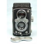 Rolleiflex 6x6 3.5 Model MX EVS Type 2 camera with Compur-rapid shutter, 1:3.5 75mm lens SN: