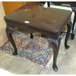 A Georgian-style occasional table with cabriole legs, 57cm wide.