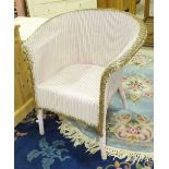 A Lloyd Loom bedroom chair.