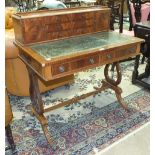 A reproduction mahogany bonheur du jour, 92cm wide, 95cm high.